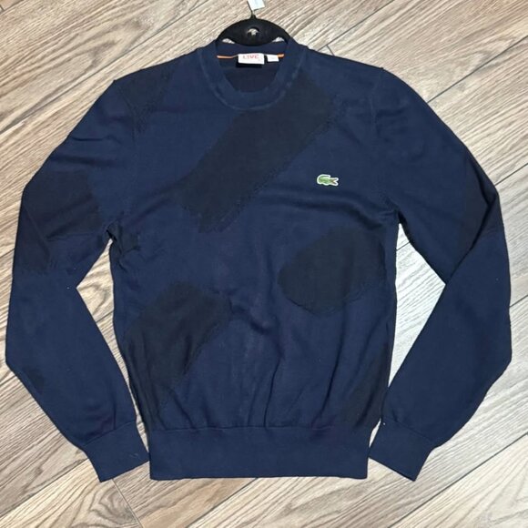 Lacoste LIVE Men’s Navy Blue Crewneck Sweater – Size XS (2) - Picture 4 of 16